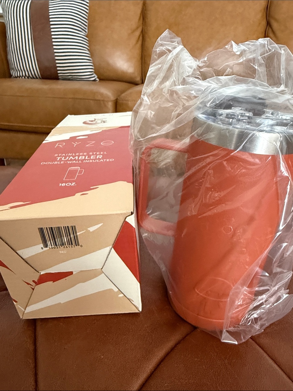 RYZE 16oz Stainless Steel Tumbler - Burnt Orange - Picture 2 of 2